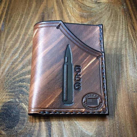 Leather Minimalist Front Pocket Wallet (5.56 Shell)